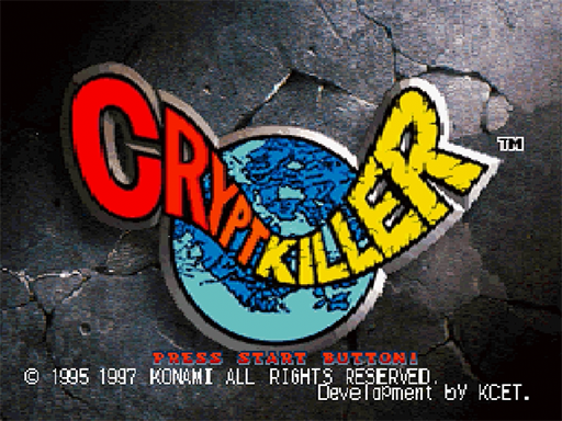 Crypt Killer title screen for Sega Saturn